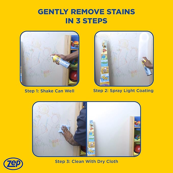 Zep Foaming Wall Cleaner - 18 oz ZUFWC18 - Removes Stains Without Damaging