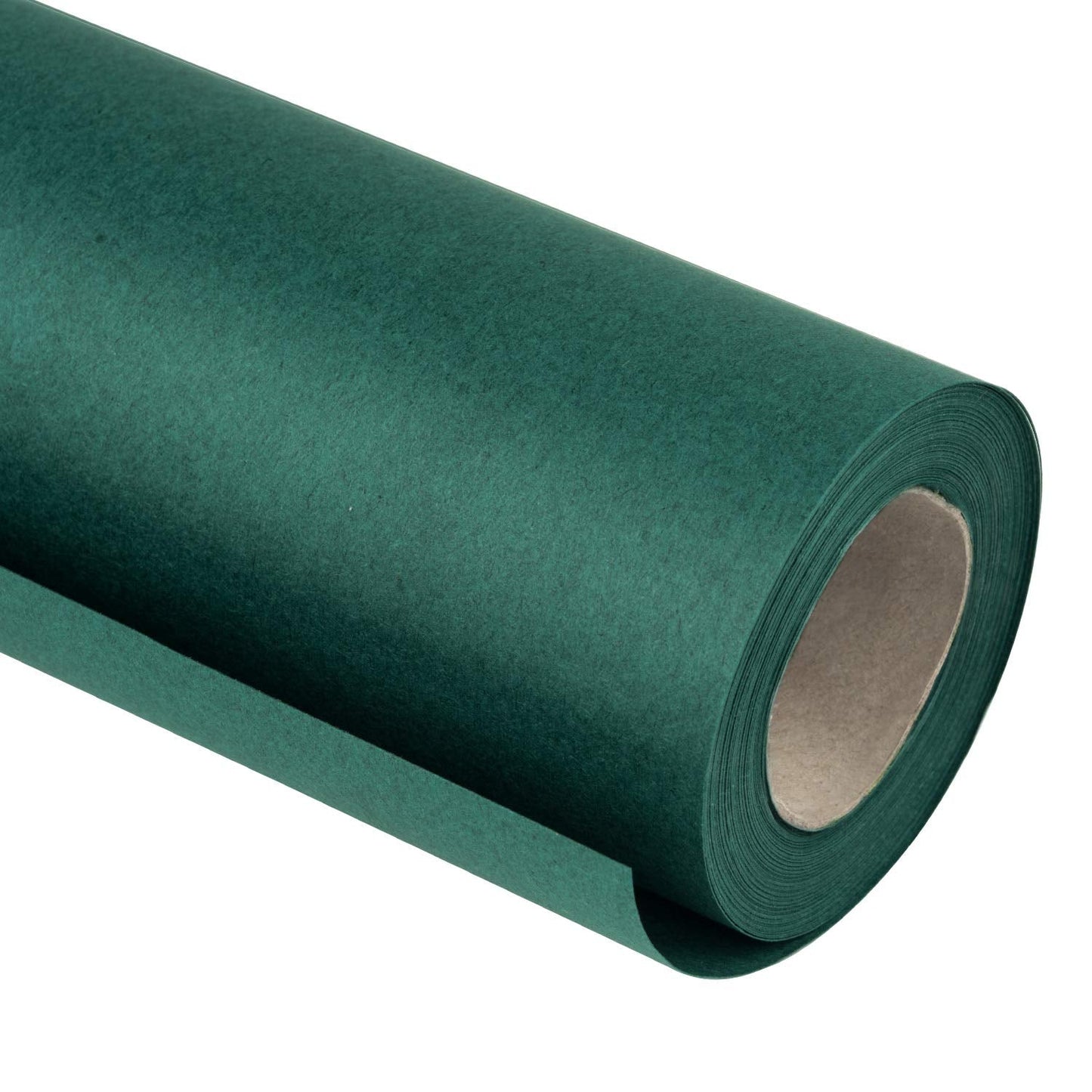 RUSPEPA 30"x 393"(32.8') Dark Green Kraft Wrapping Paper Large Jumbo Roll, Recyclable Green Art Gift Wrap Paper for Christmas Gift Wrapping, Table Covering, Art & Craft Supplies, Bouquet Flower, 80GSM