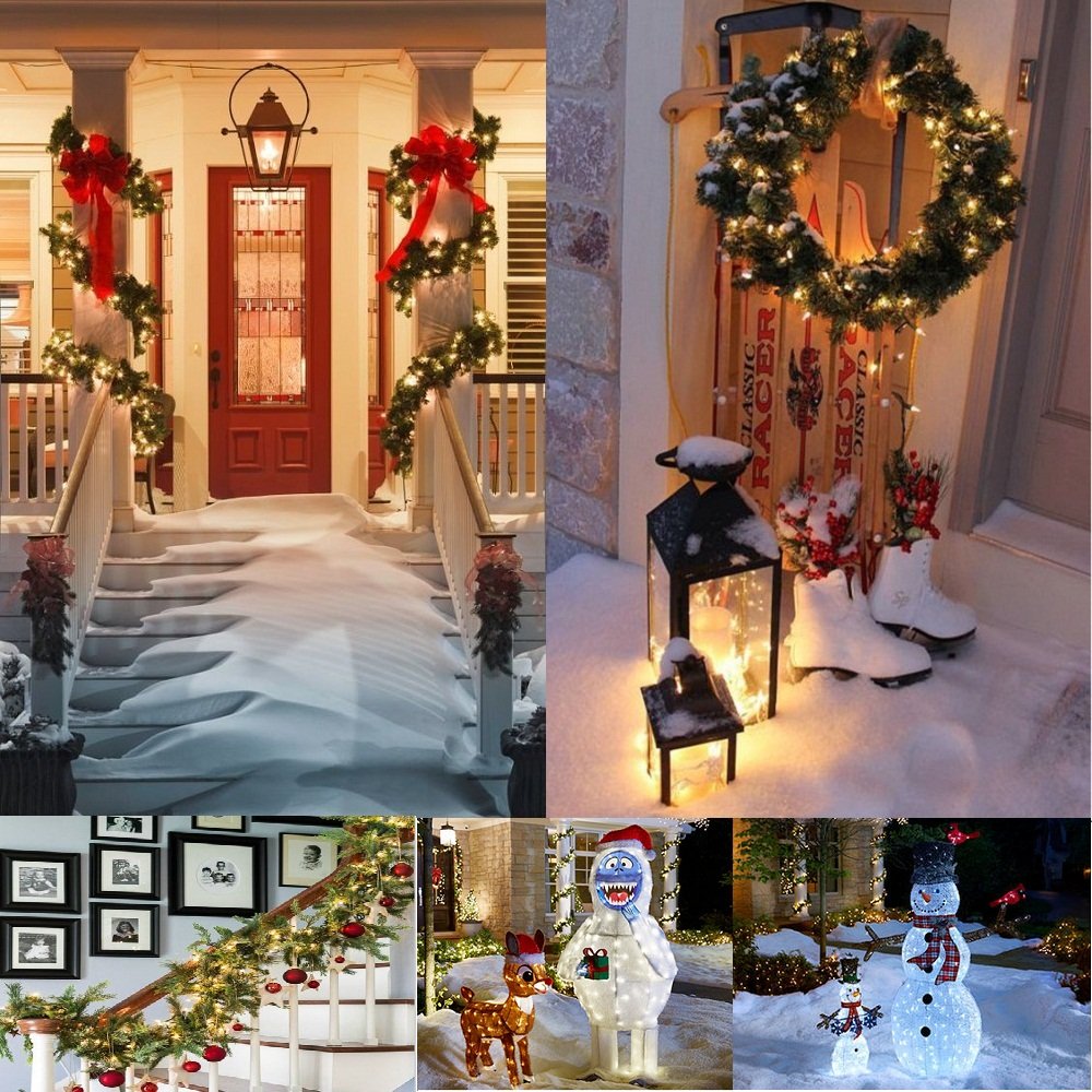 MAGOTAN Battery Operated String Lights Christmas Lights 16ft 50 LED String Lights Decorative White Wire for Indoor Outdoor Wedding Party Home Garden Waterproof Warm White