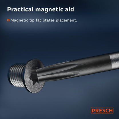 Presch TX Screwdriver Set 6 Pieces - Star Head/Magnetic Screwdriver Set - Professional Tool - T10 to T40 Screw Driver Kit