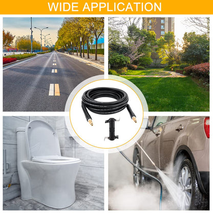 High Pressure Washer Replacement Hose for Karcher K2 K3 K4 K5 K6 K7 High Pressure Cleaner Hose, Click Type Plug Quick Connector and Release