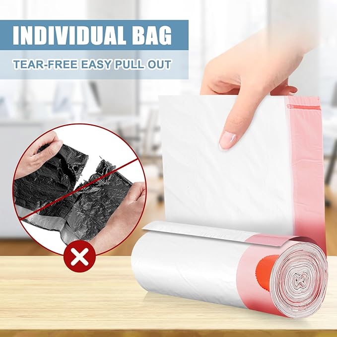 Small Garbage Bags 120 Count, JUKFITA Extra Strong 4 Gallon Trash Bags