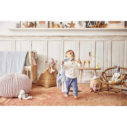 Kaloo - Lapinoo - Rabbit Doll - Baby’s Bi-Material Jersey & Knit Fabric Toy - 9.8"/25 cm - Pink Colour - Ultra-Soft materials - Gift Box - K972202