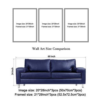 Wieco Art The Cloud Tree 3 Panels Modern Giclee Canvas Prints Artwork Abstract Seascape Paintings Reproduction Sea Beach Pictures Printed on Canvas Wall Art for Home Decorations Wall Decor