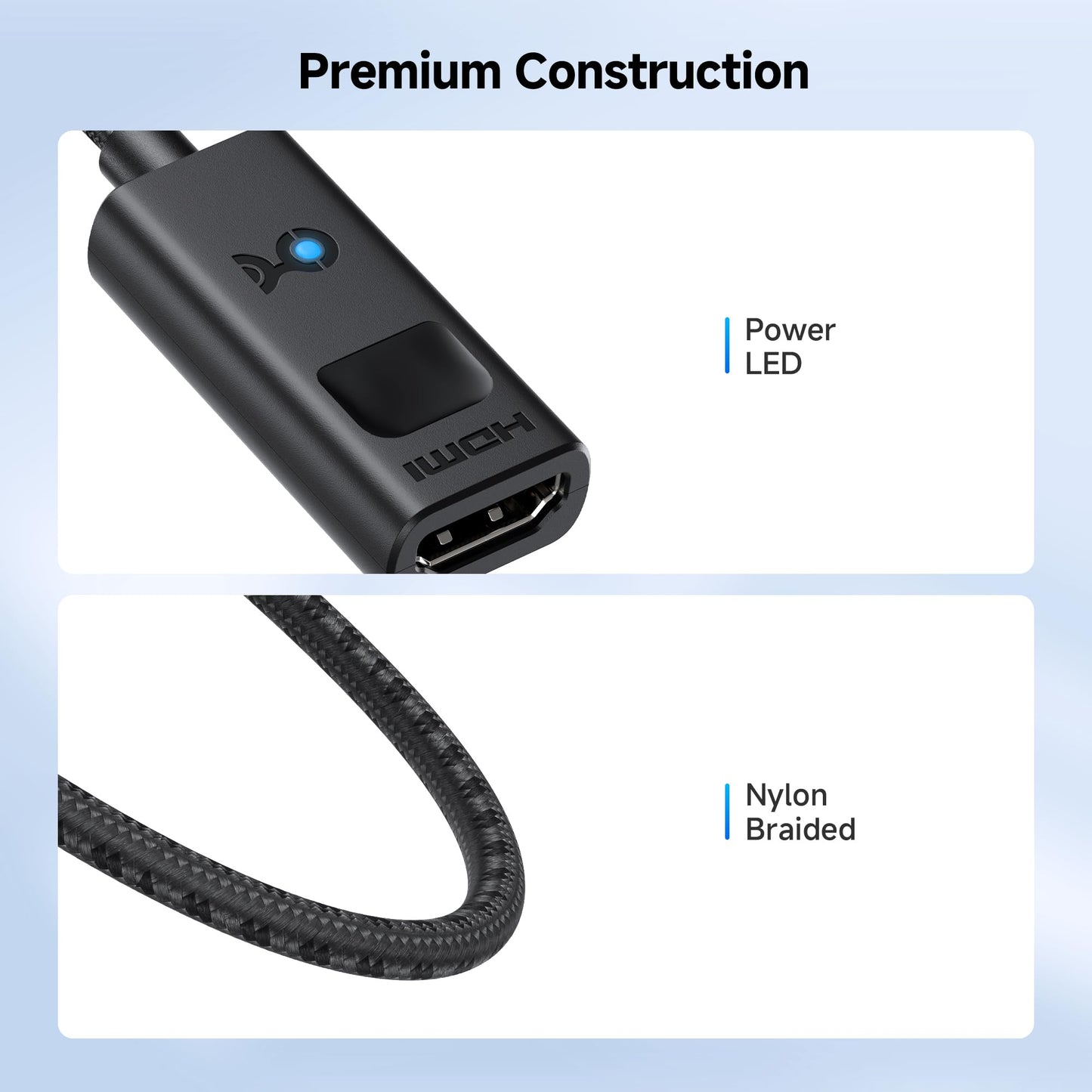 Cable Matters 8K DisplayPort 1.4 to HDMI Adapter with 4K@120Hz or 8K@60hz, Unidirectional (DP 1.4) Display Port to HDMI port 8K Cable Adapter in Black, Support for RTX 3080/3090, RX 6800/6900 and More