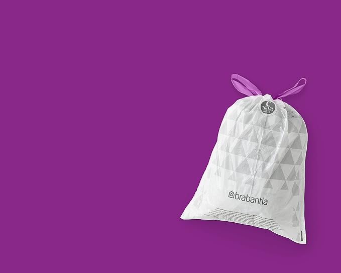 Brabantia PerfectFit Trash Bags Thick Plastic Trash Can Liners