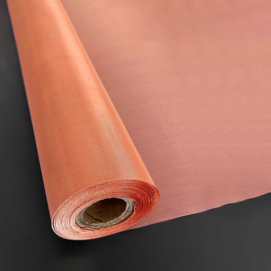 ZLMDK 99% Copper Mesh Screen Roll Pure Copper Wire Mesh Screen Conductive Metal Mesh for Grounding RF/EMI/EMF Shielding Faraday Cages Dense Filter 9.8ftx3.3ft (3x1m) (Size:300 mesh)