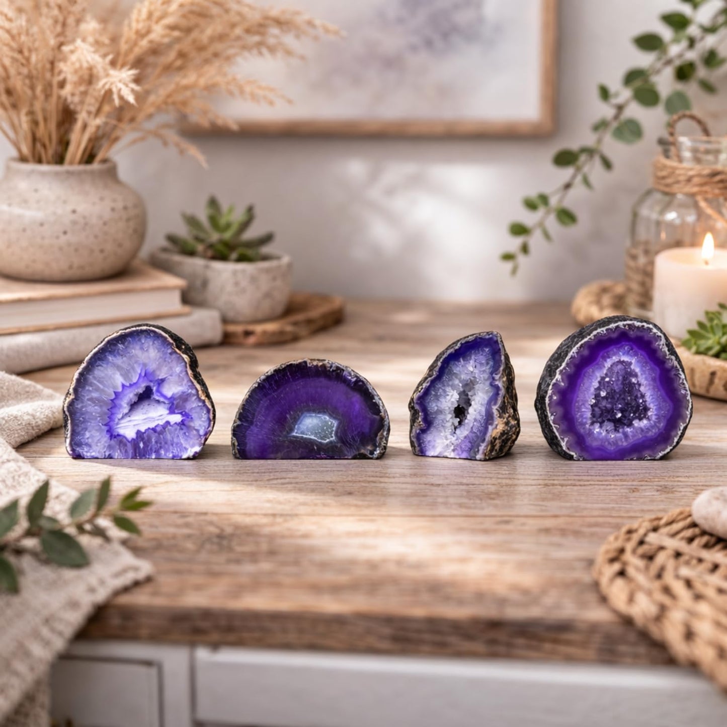 Fossil Gift Shop 2-3" Agate Geode (Purple)