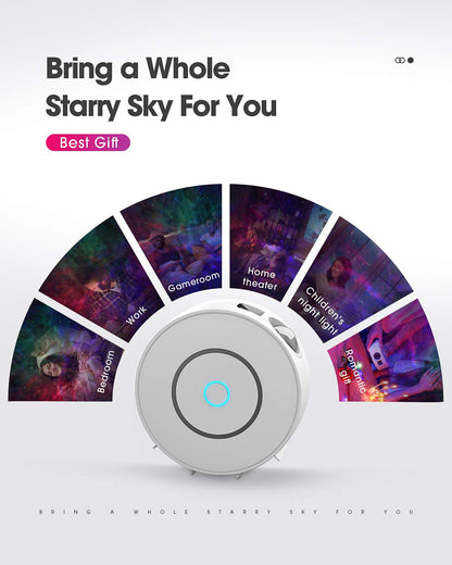 SUPPOU LED WiFi Galaxy Projector, Smart Night Light Kids Adults 3D Star Projector Light with RGB Adjustment/Voice Control/WiFi/Timer Compatible Alexa Google Assistant for Room Decor