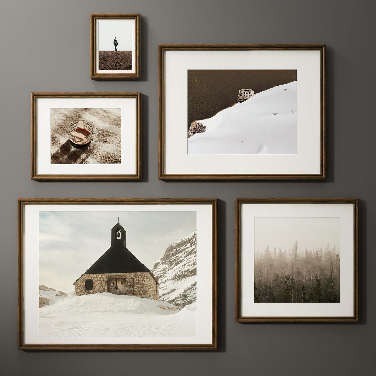 11x14 Picture Frame, USA-Sourced Natural Solid Walnut Wood Photo Collage Frame with HD Tempered Glass, Rounded Corner 11 x 14 Wooden Frame Matted to 8x10, Vertical & Horizontal Wall Hanging Display