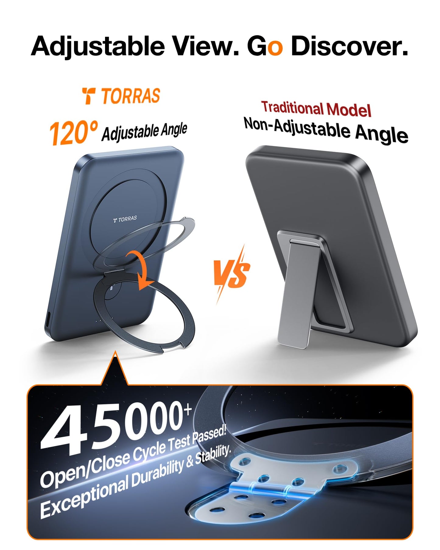 TORRAS EasyGo 0.45" Slim Magnetic Portable Charger Power Bank for iPhone, 5000mAh 22.5W PD Fast Charging Wireless Battery Pack Compatible with Magsafe, iPhone Air,Pro,Pro Max,17,16,15,14,13,12, Black