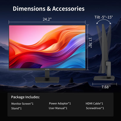 KTC MegPad 32" Smart Portable TV, 4K Touch Screen Portable TV Monitor, Android 13 Google EDLA Certified 8G RAM+128G Storage, Octa-core CPU 9500mAh Battery, Dual 6W Speakers WiFi 6