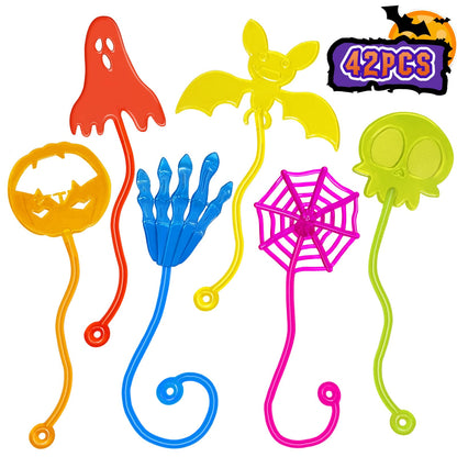 Valentines Sticky Hands Bulk 48PCS Valentines Day Gifts for Kids Classroom Prizes Valentines Party Favors for Kids Stretchy Heart Sticky Hand Toy Valentines Day Goodie Bag Stuffers Kid Party Supplies