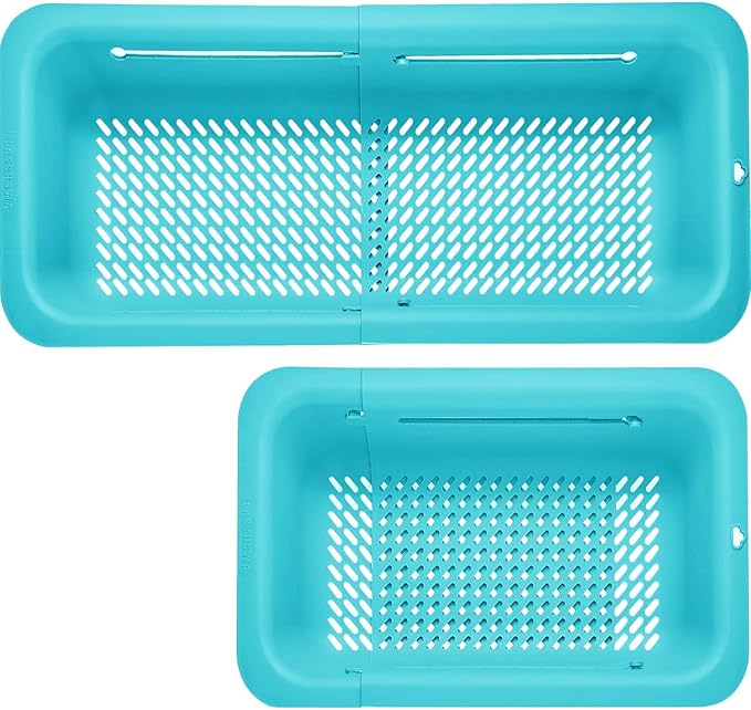 LASSHSWA Collapsible Colander for Kitchen, Over the Sink Strainer Basket for
