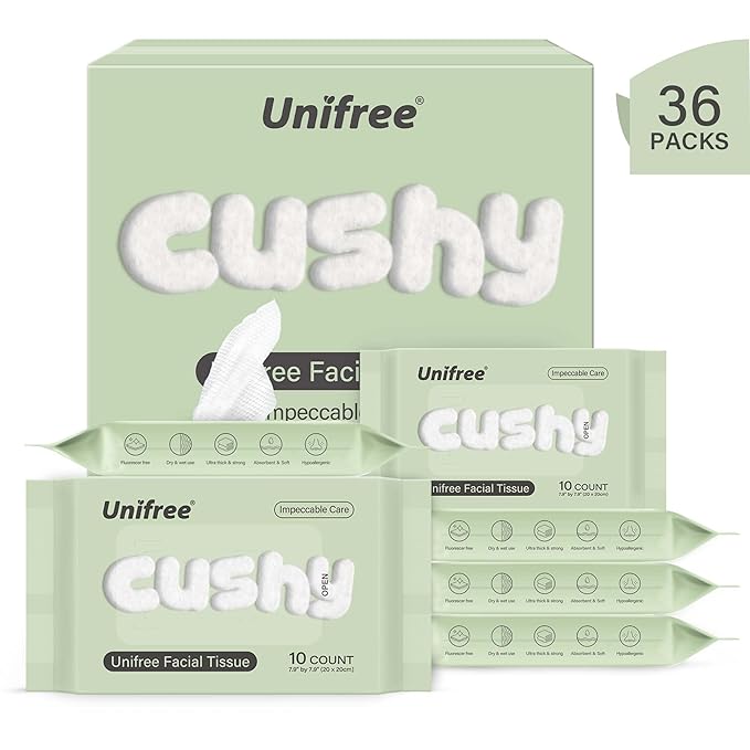 Unifree Facial Towels I Towelettes I Dry Wipes I Makeup Remover I Facial
