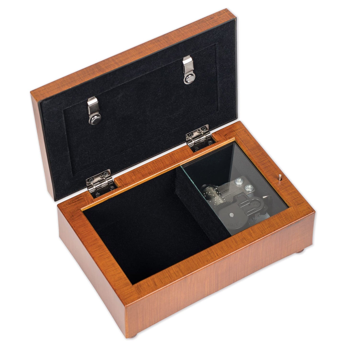 Cottage Garden Mother's Love Gift of Her Spirit Woodgrain Embossed Jewelry Music Box Plays Wonderful World