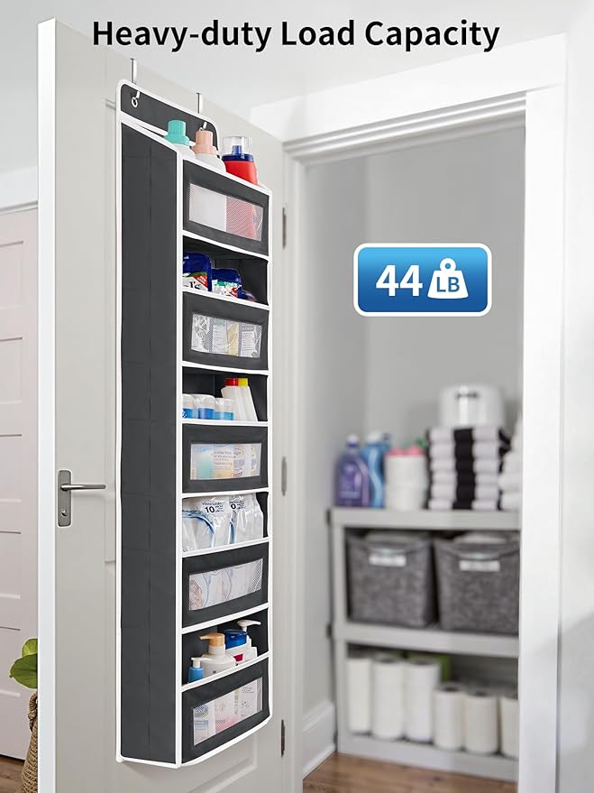 JARLINK 2 Pack Over The Door Organizer Storage, 5 Shelf Hanging Door Organizer