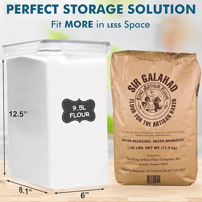 Shazo 2 PC Extra Large Bulk Food Storage Containers