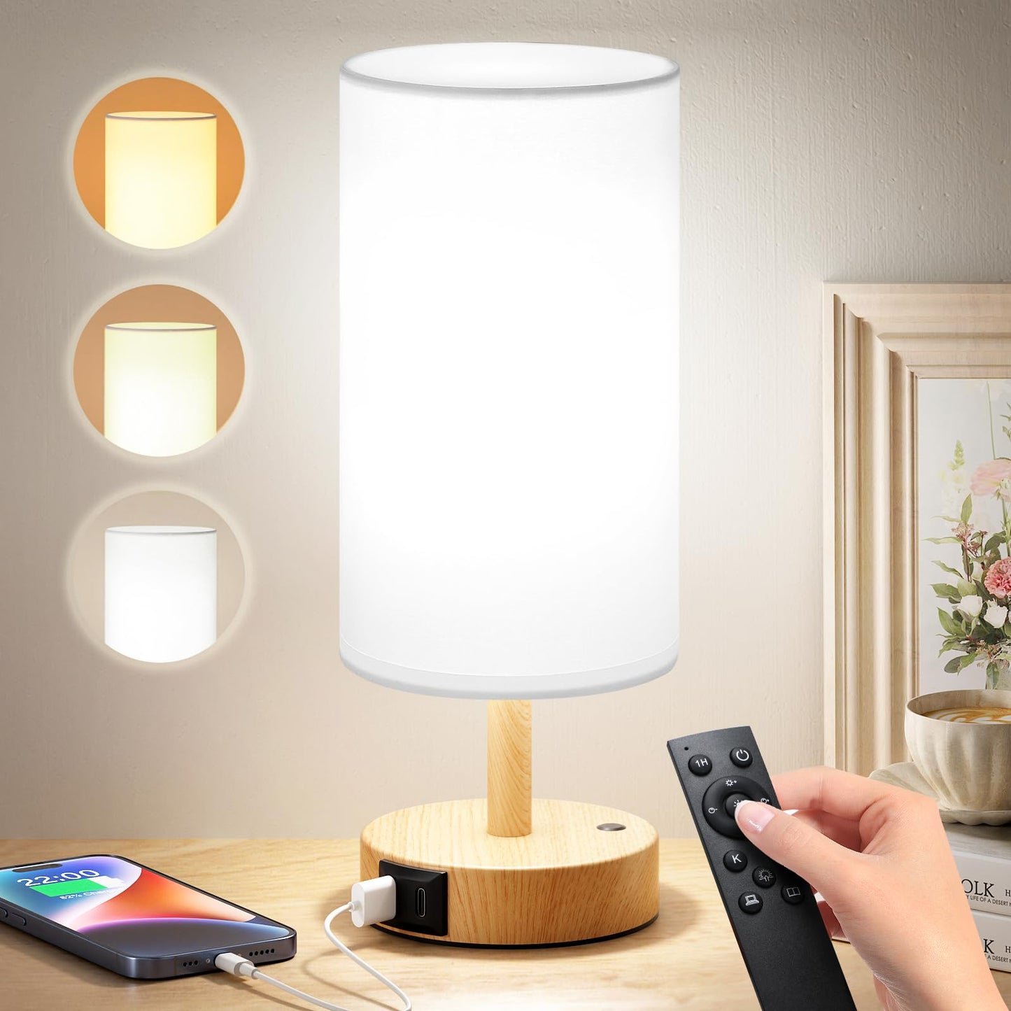 Dicoool Light Therapy Lamp 10000 Lux - Full Spectrum Sunlight Lamp, Happy Light for Seasonal Mood Boost - CRI 96+ Sun Lamp for Windowless Office, Reading, Shift Workers - Remote & Timer