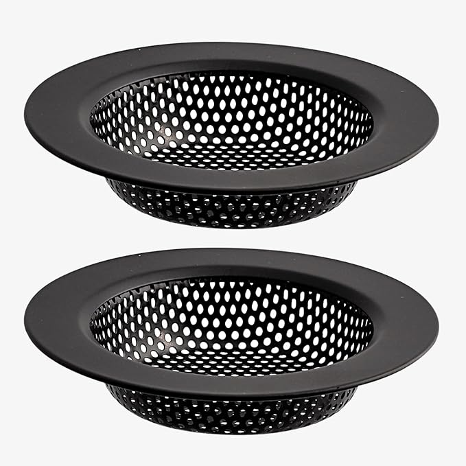 2PC Kitchen Sink Drain Strainer Stainless Steel