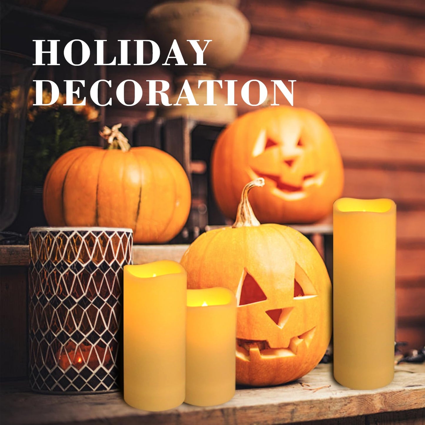 fclayvts 24-Pack LED Flameless Candles with Remote Control -Flickering Electric Candles- Timer Candles -3D Flame, for Halloween Christmas Parties,Wedding,Home,Gift and Special Occasions(Three Sizes)