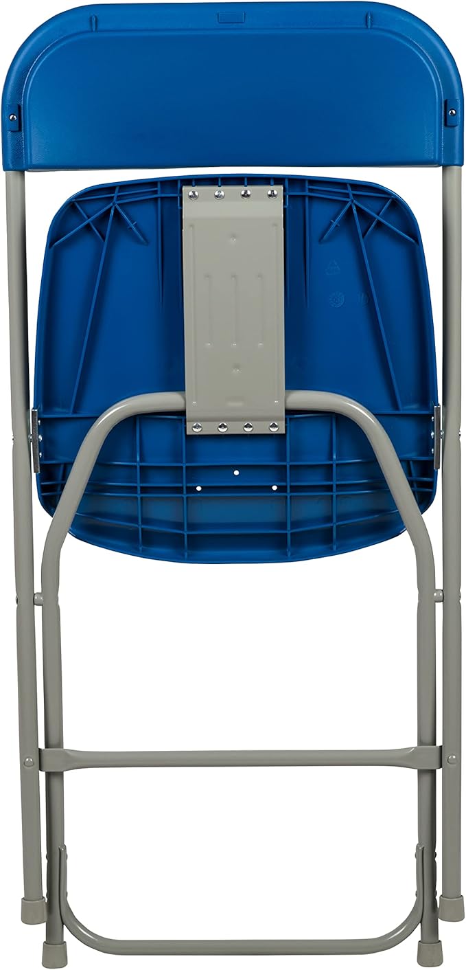 Flash Furniture Hercules Series Plastic Folding Chair - Blue - 6 Pack 650LB Weight Capacity Comfortable Event Chair-Lightweight Folding Chair