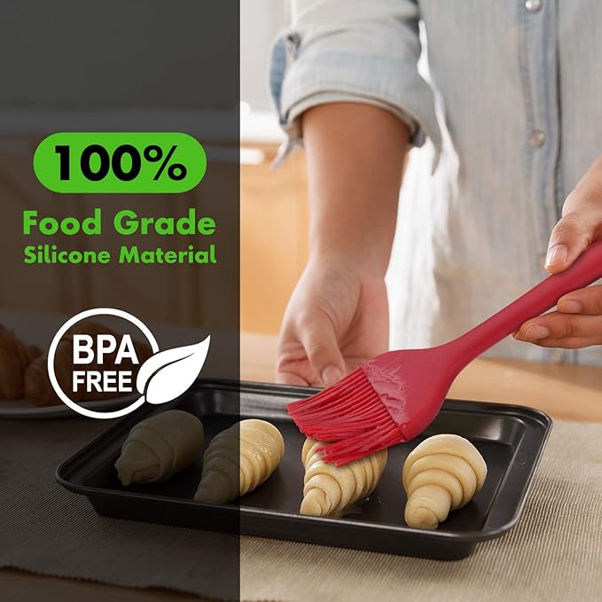 HOTEC 600℉ Heat Resistant BPA Free Silicone Marinading Meat Grill Basting