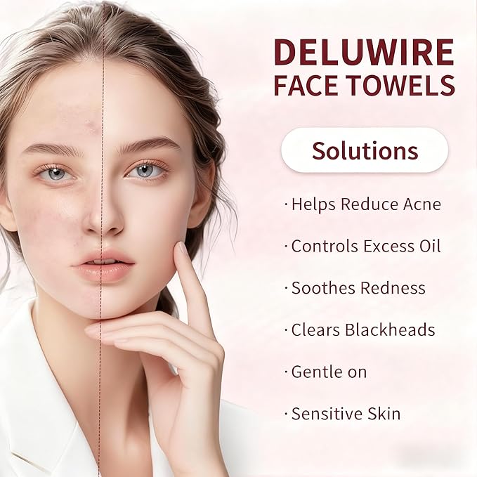 Soft Dry Wipe 10 Pack, Face Tissues, Lint Free Facial Cleansing Towels
