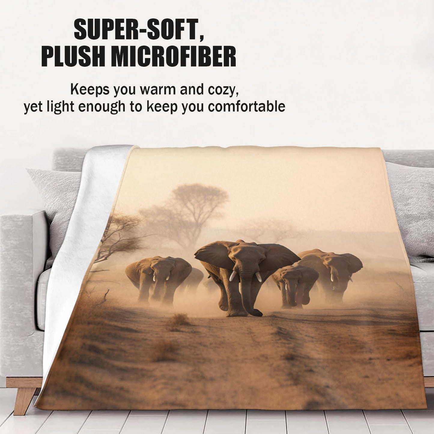 PAOABIU Misty Forest Blankets, Green Forest Throw Blanket for Couch Bed Sofa, Misty Green Blankets and Throws - Super Soft Cozy Plush Flannel Blanket Gifts & Decor, 66x90