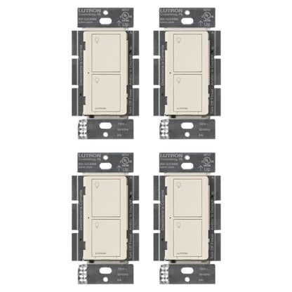 Lutron Caseta Original Smart Light Switch (Lutron Smart Hub Required), for Home, LED Lights, and Fans, 6 Amp, Single-Pole/3-Way, Neutral Required, PD-6ANS-WH, White