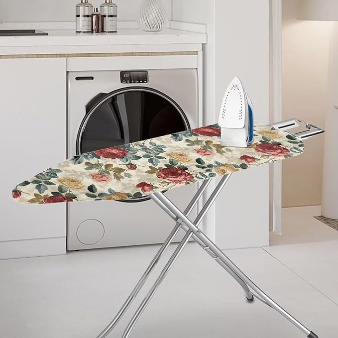 Vintage Rose Ironing Board Padded Cover Dust Covers Stretchable Iron Board