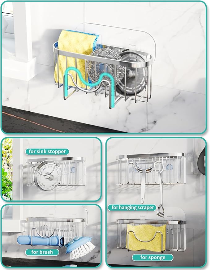 HapiRm Kitchen Sponge Holder for Sink