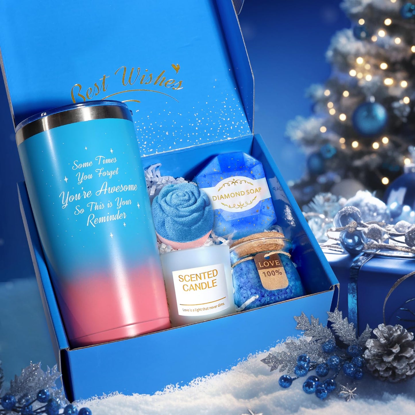 TRSILLE Christmas Gifts for Women, Birthday Gifts Spa Baskets for Women Christmas Gifts, Her, Girlfriend, Sister, Mom, Couples, Grandma Best Friend Birthday Gift Thank You Gift for Wife Anniversary
