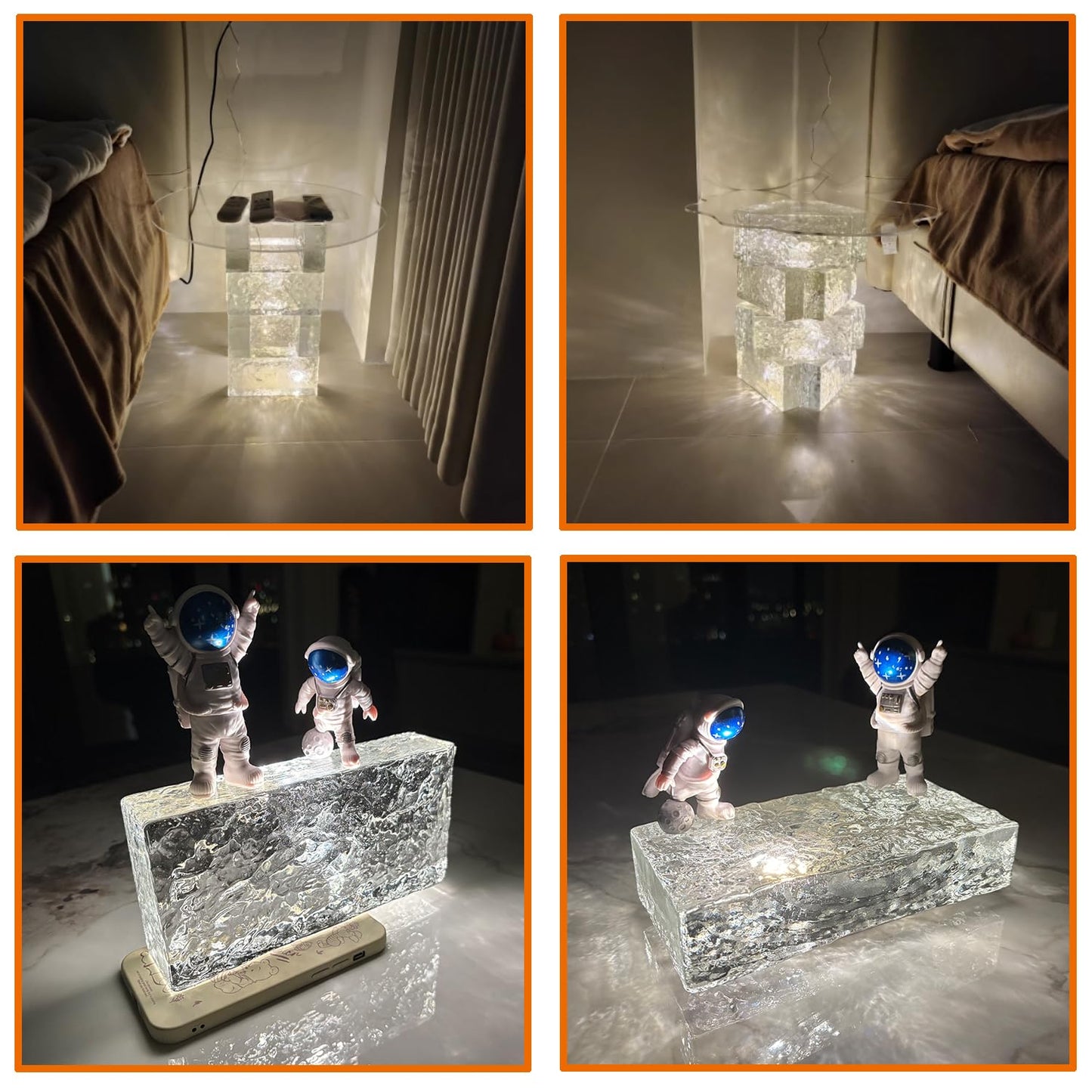 Yutianli Transparent Glass Blocks Wall Decor Ice Crystal Textured Solid Rectangular Glass Bricks Used as Partition Walls Accent Wall