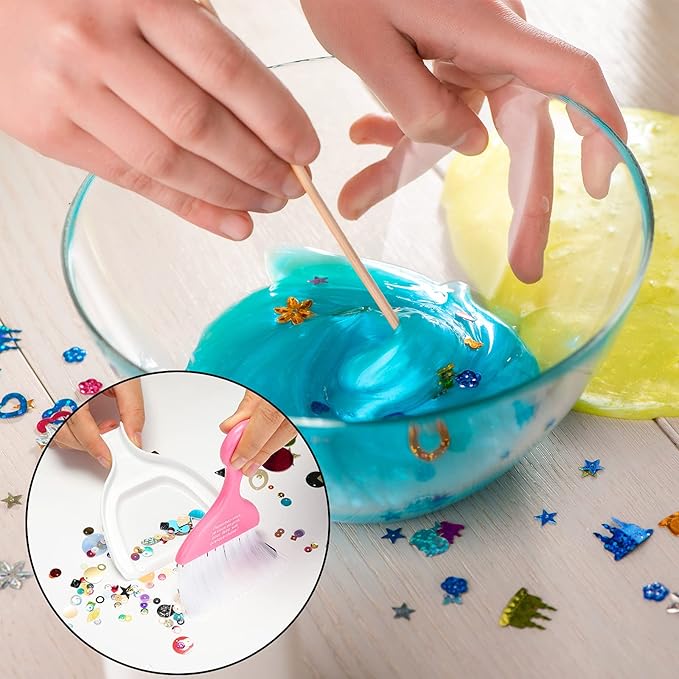 CHENGU 3 Pcs Mini Dustpan Set Brush