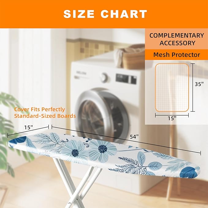 Ironing Board Cover 15x54 Inch- Standard Cotton Cover