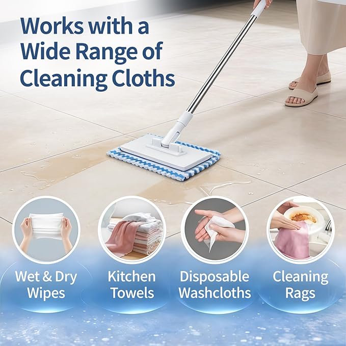 Disposables Dust Mini Mop 2026 New Lazy Mop Magnetic Clip Zero Touch on Snap