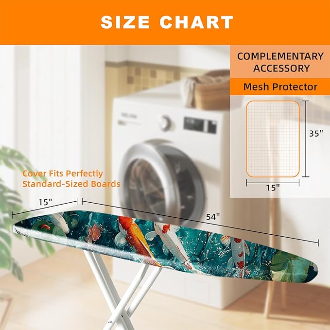 Ironing Board Cover 15x54 Inch- Standard Cotton Cover
