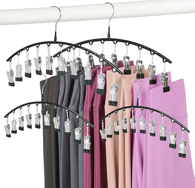 Legging Hangers for Closet Organizer, Hat Hangers for Closet 4 Pack
