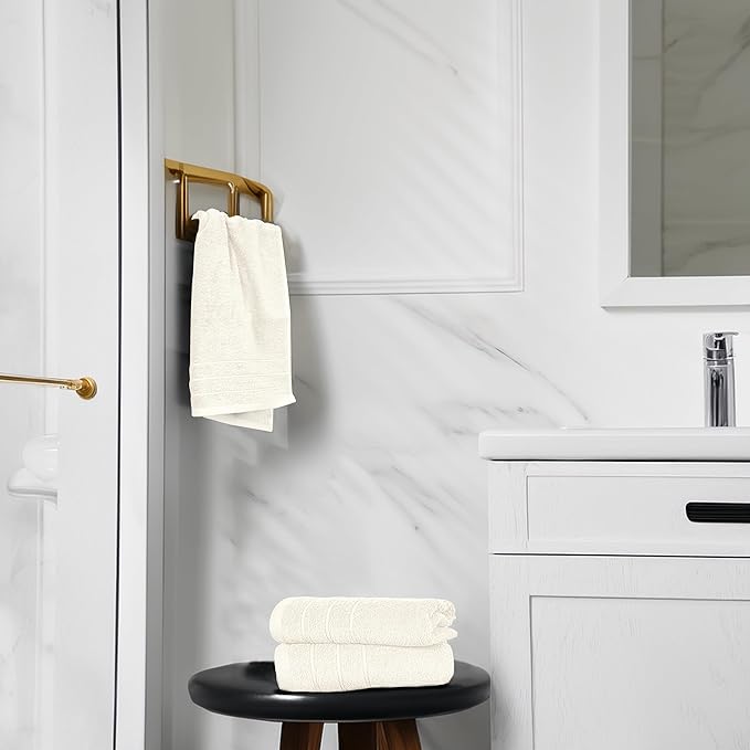 Tens Towels Pack of 6 Hand Towels, 100% Cotton, Lighter Weight, Quick to Dry