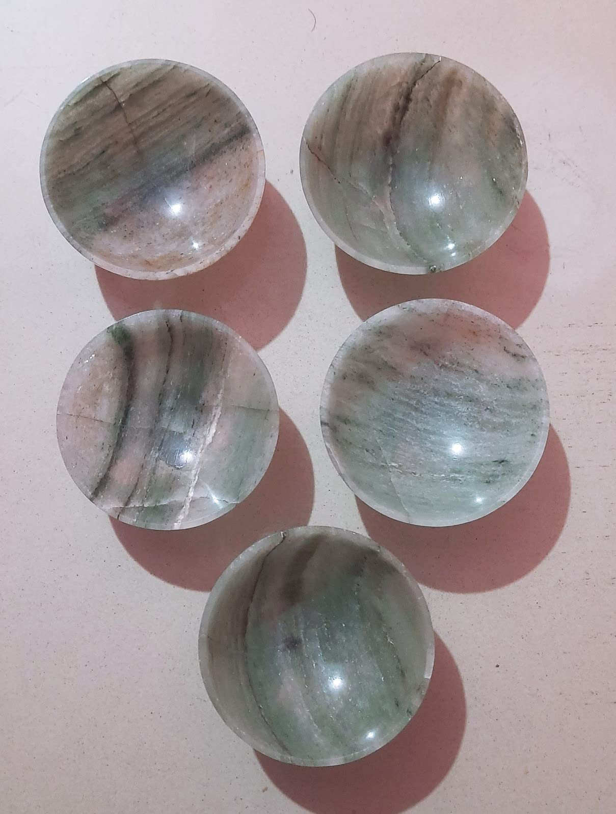 Green Aventurine Bowl Crystal Bowl Agate Stone Gemstone Gem Bowl Hand Carved Polished Healing Bowls Chakras Stones Office Decor Natural Gemstone Gem Bowl Feng Shui Crystal Decor Gifts