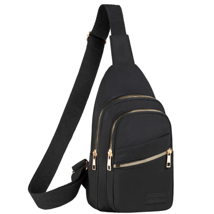 Cross Body Bag Sling Backpack Fanny Pack Small Crossbody Bags for Women Trendy - Black