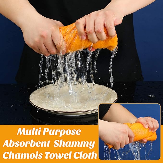 10 Pack Shammy Cloths Absorbent Cleaning Towels