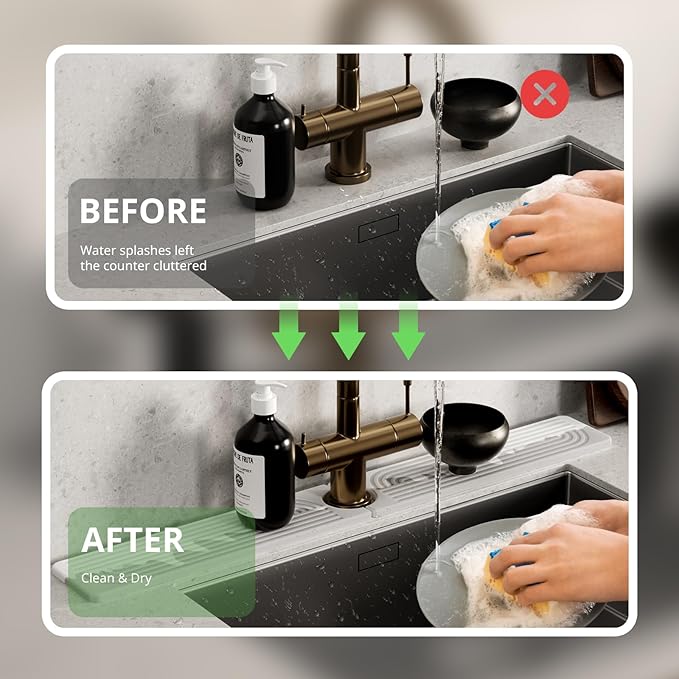 Faucet Mat for Kitchen Sink