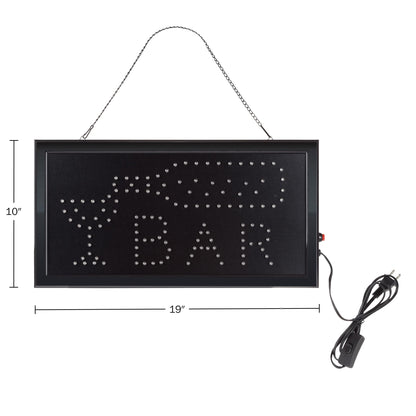 LED Bar Sign - Neon Electric Display Sign with Animation and Energy Efficient LEDs for Homes, Businesses, and Events by Lavish Home