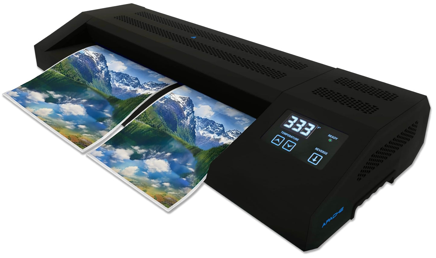 Apache Professional Laminator, Thermal Pouch, 18.5 Inch Max Width, 1.5-20 Mil, True Anti-Jam Technology, School & Office Lamination Machine, Variable Temperature, Fast Output, Robust Design