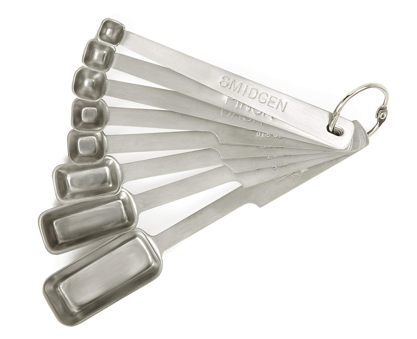 Norpro 8-Piece Stainless Steel Measuring Spoon Set, One Size, Metallic
