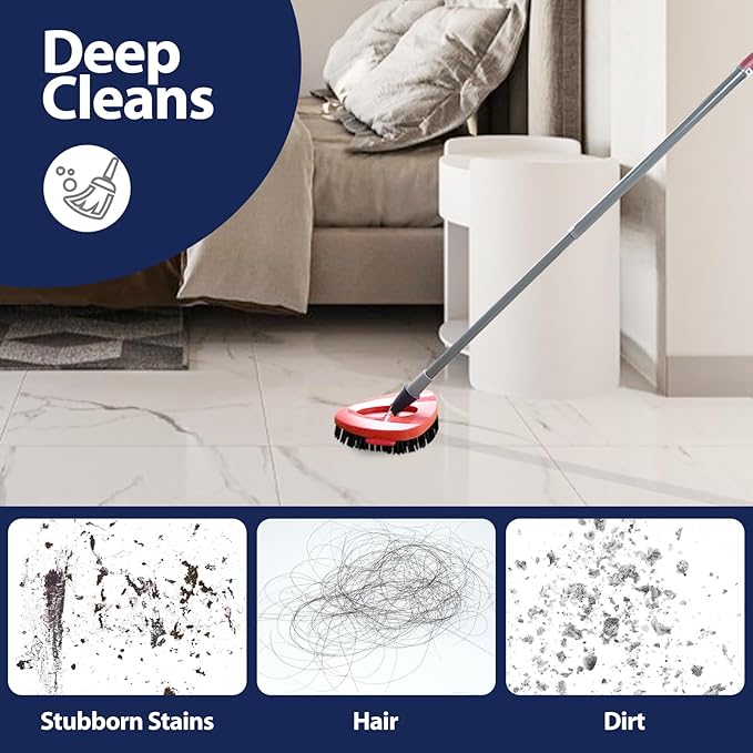 Spin Mop Scrub Brush Head, Hard Bristle Cleaning Scrubber Mop Head