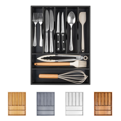 Kitchen Silverware Drawer Organizer and Storage Cabinet Utensil Rack Bathroom Counter Vanity Extra Large Big Cooking Drawer Organizers Countertop Pantry Storage Cabinet Best Kitchen Must Haves 2025