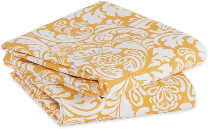 DII Cotton Dish Towel Set Damask Print